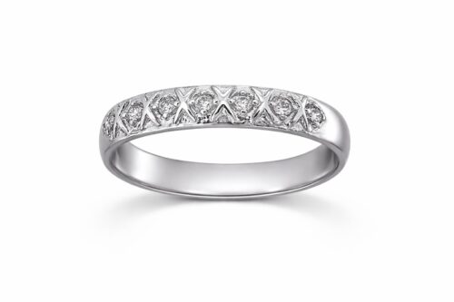 Valkokultainen timanttisormus V9105-1