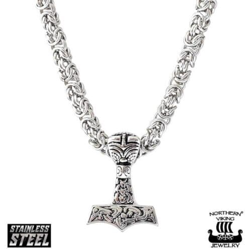 Northern Viking Black Silver Thor's Kuningasketjulla