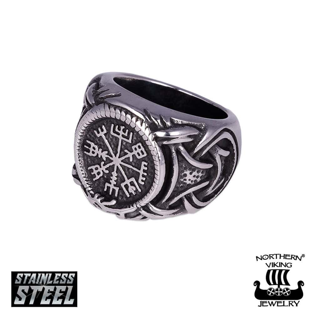 Northern Viking-Sormus "Vegvisir with Jormungandr"