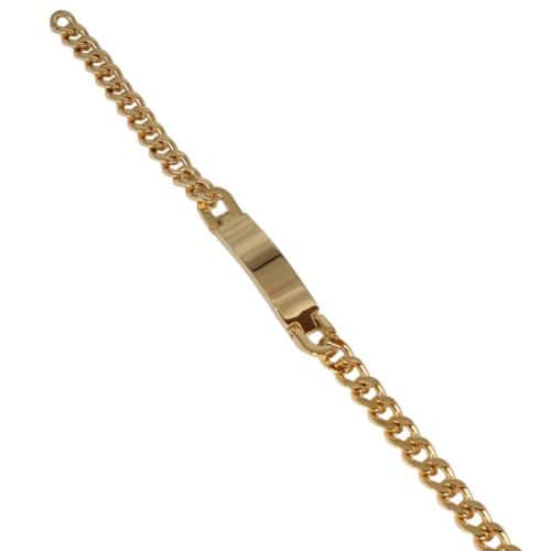 Bosie 9 mm panssariranneketju laatalla PVD kulta