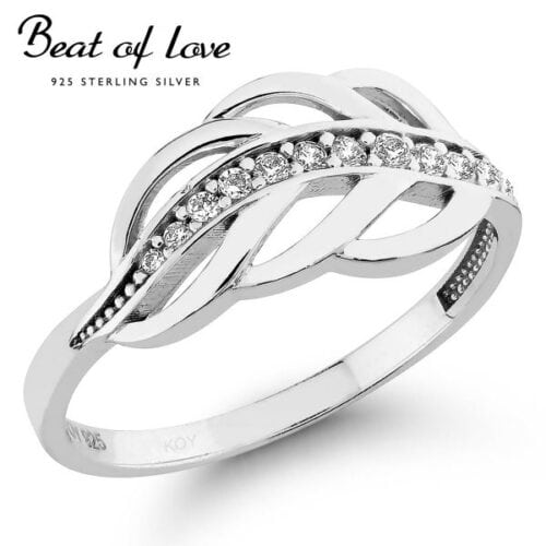 beat of love lehti hopeasormus zirkoneilla