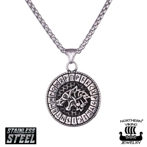 Kaulakoru Northern Viking Jewelry Fenrir Rune