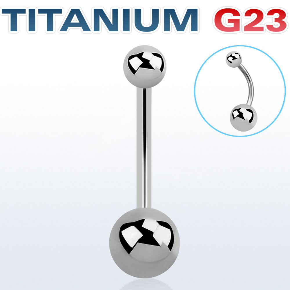 Titaani Napakoru "G23 Plain Titanium Ball"