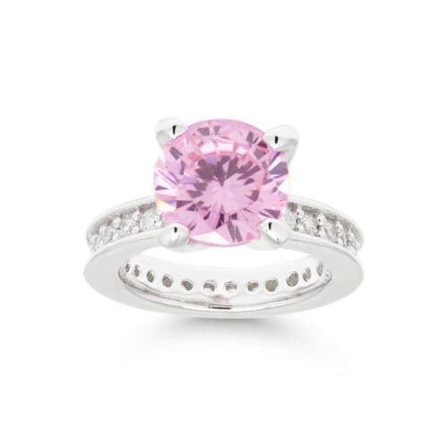 Hopeakastesormus BR-2196pink