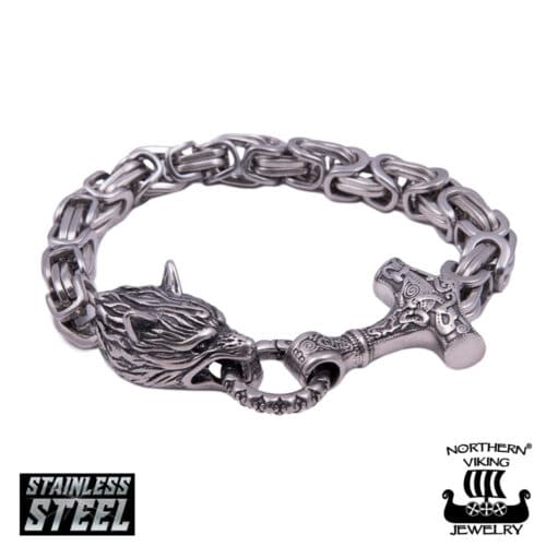 Northern Viking -Rannekoru " Wolf Head"