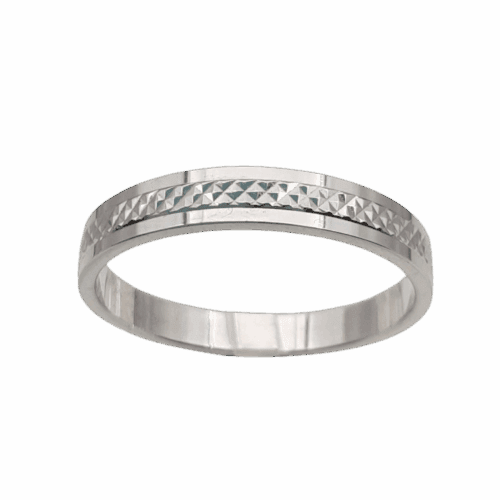 Valkokultainen kihlasormus 3563