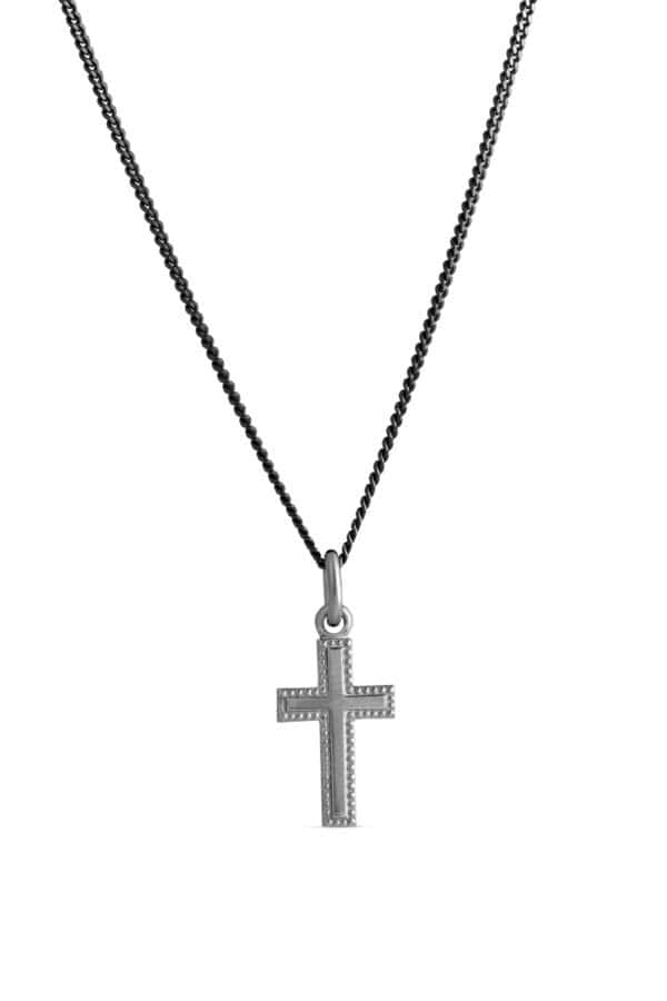 Hopeinen rippiristi TG 5676 2