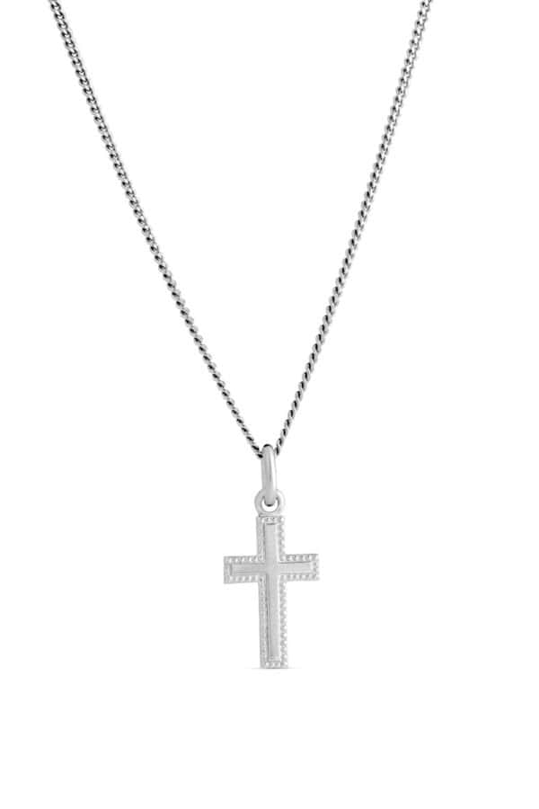 Hopeinen rippiristi TG 5676