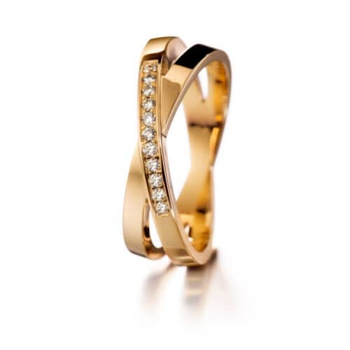 Lumoava Kaksin timanttisormus kk 11x0.01 ct