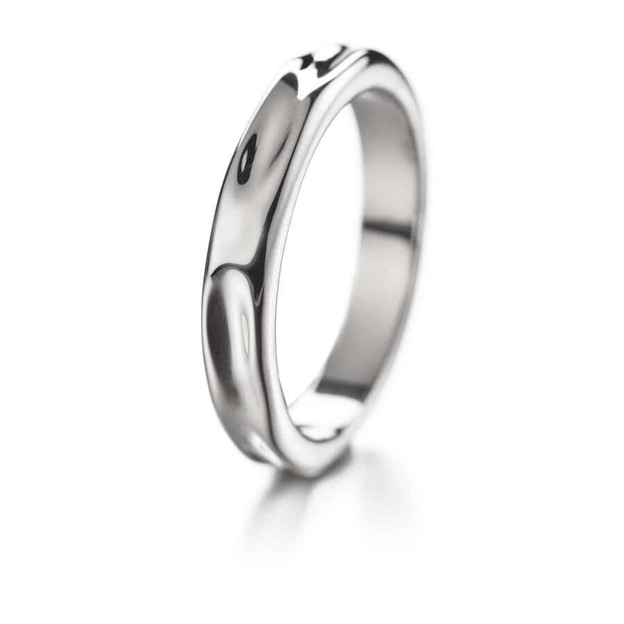Lumoava Hunaja sormus 4,8 mm valkokulta