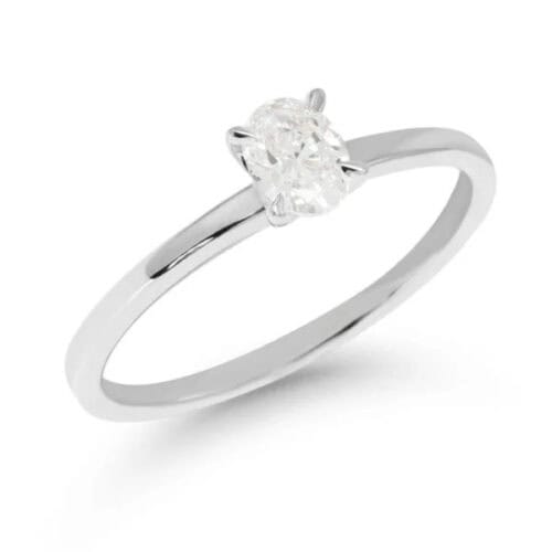 Timanttisormus Aurora valkokulta 0.33