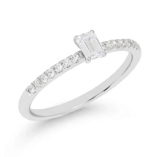 Timanttisormus Helen valkokulta