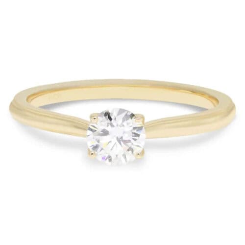 Timanttisormus Selene keltakulta R8028LD