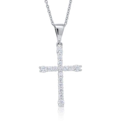 Hopeinen rippiristi Beat of Love BOL-N1776Z