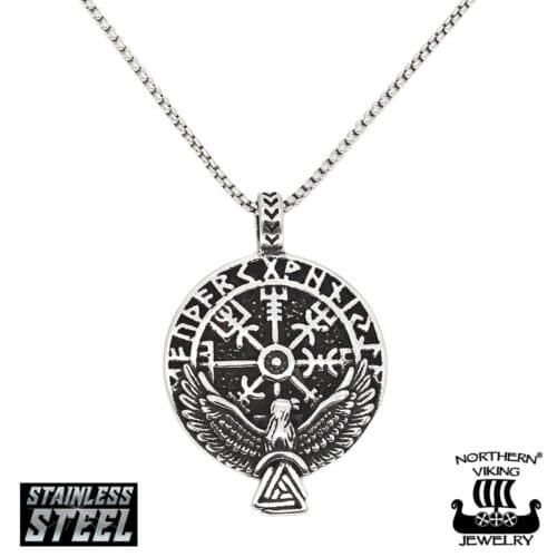 Northern Viking kaulakoru Vegvisir Raven