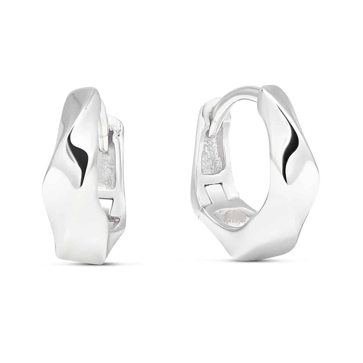 Hopeiset korvarenkaat E-0373