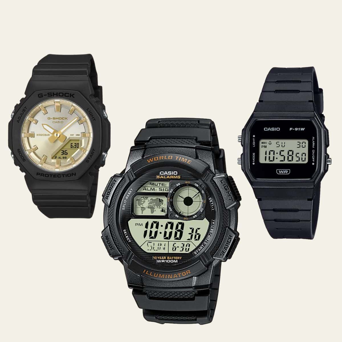 Casio kelloja