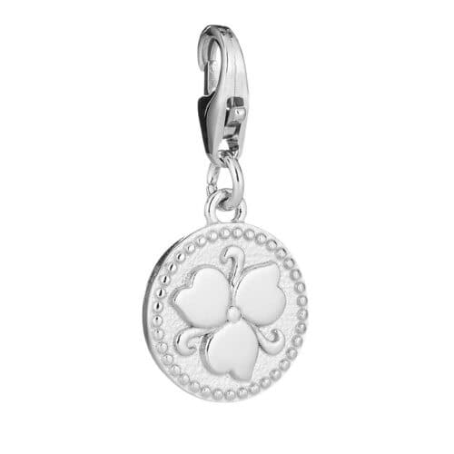 Lumoava Penny charm hopeaa