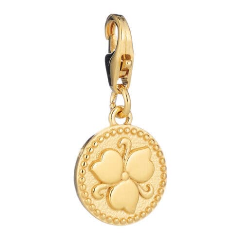 Lumoava Penny charm kullattua hopeaa