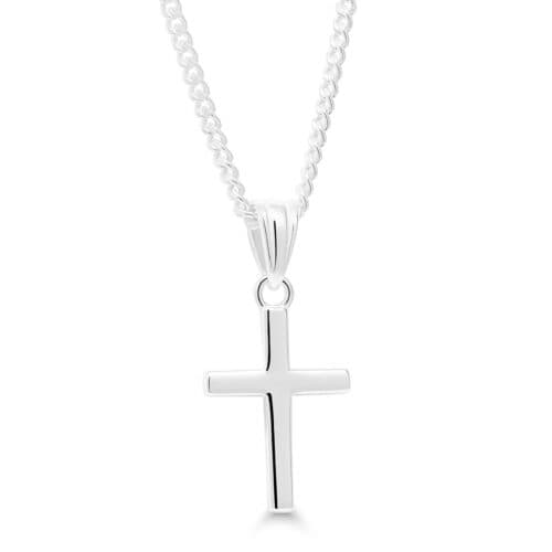 Hopeinen rippiristi P-22307