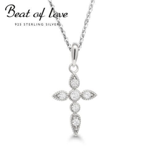 Beat of Love hopeinen rippiristi BOL-N7284Z