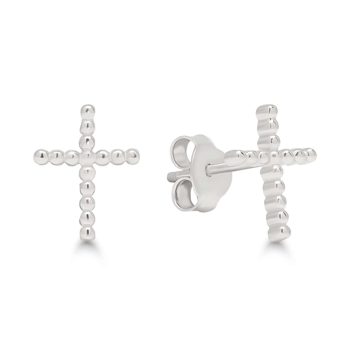 Hopeiset ristikorvakorut WE-40457
